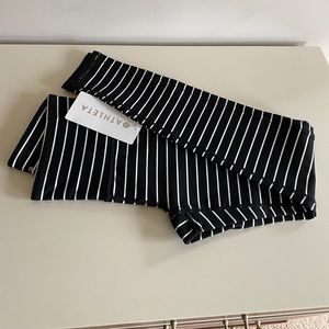 Athleta high rise striped legging tight XS